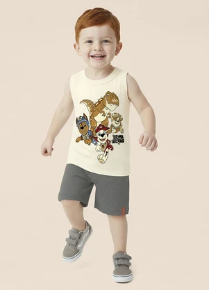 Malwee Kids - Conjunto Stomp Aroud Patrulha Canina® Off White - MALWEE KIDS