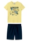 Malwee Kids - Conjunto Soccer com Moletinho Terracota - variação: Amarelo Claro