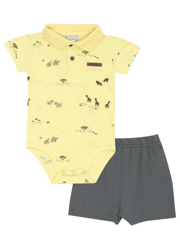 Pulla Bulla - Conjunto Suedine Amarelo