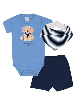 Pulla Bulla - Conjunto Suedine Azul - PULLA BULLA