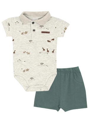 Pulla Bulla - Conjunto Suedine Cinza - PULLA BULLA