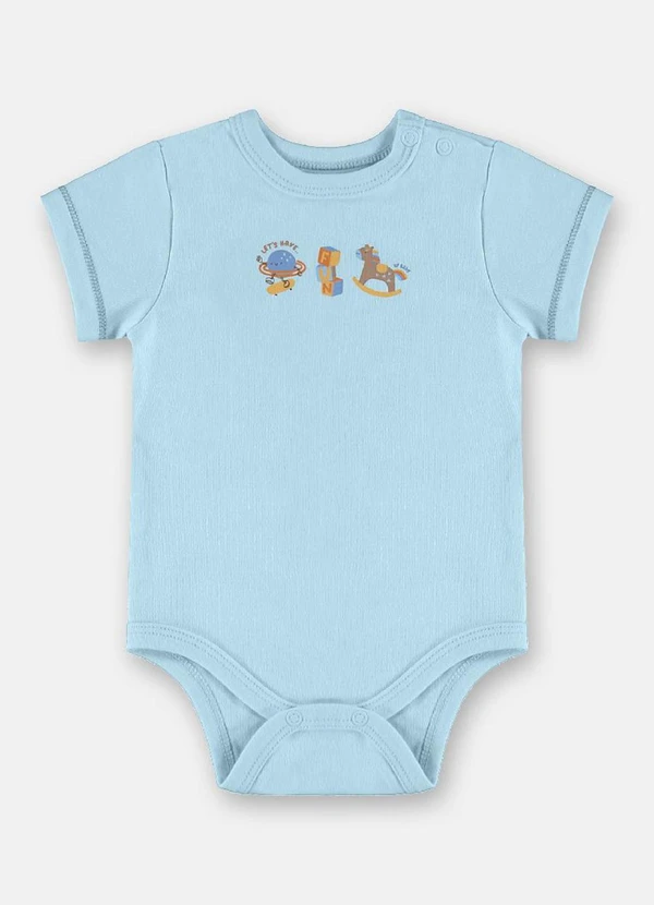 Up Baby - Conjunto Suedine Comfy Body Short Azul 3