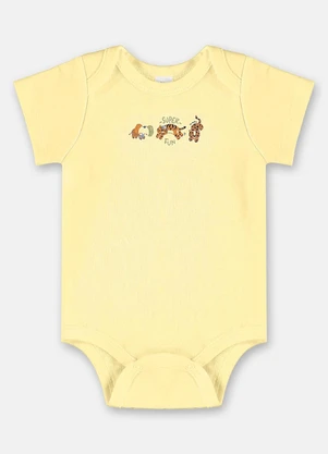 Up Baby - Conjunto Suedine Essentials Body Amarelo - UP BABY