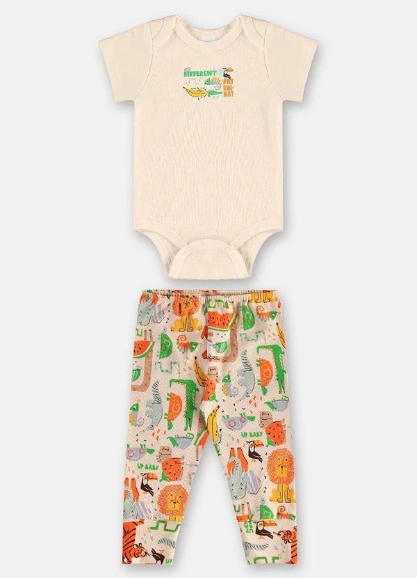 Up Baby - Conjunto Suedine Essentials Body Bege
