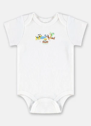 Up Baby - Conjunto Suedine Essentials Body Branco - UP BABY