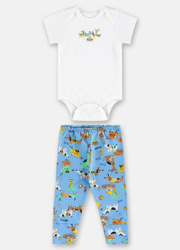 Up Baby - Conjunto Suedine Essentials Body Branco