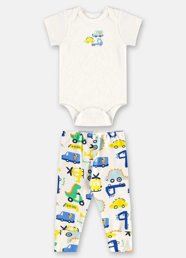 Up Baby - Conjunto Suedine Essentials Body Branco