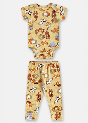 Up Baby - Conjunto Suedine Essentials Body Verde - UP BABY