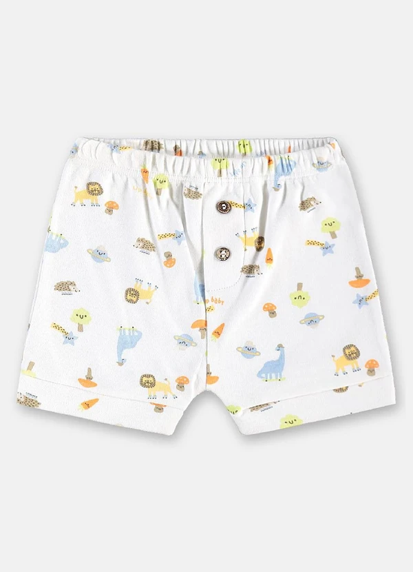 Up Baby - Conjunto Suedine para Bebê Menino Branco 4