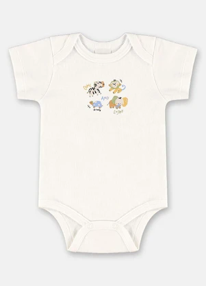 Up Baby - Conjunto Suedine para Bebê Menino Branco - UP BABY