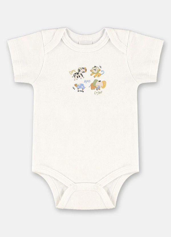 Up Baby - Conjunto Suedine para Bebê Menino Branco 2