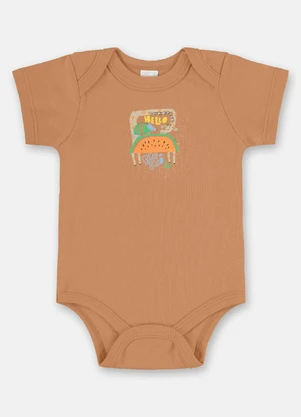 Up Baby - Conjunto Suedine para Bebê Menino Marrom - UP BABY