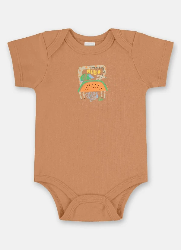 Up Baby - Conjunto Suedine para Bebê Menino Marrom 2