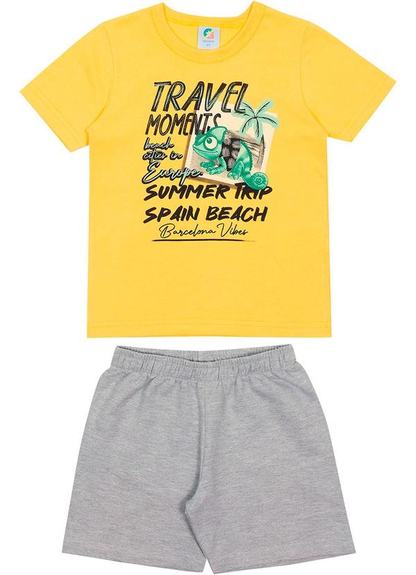 Alenice - Conjunto Summer Fun Meninos Amarelo
