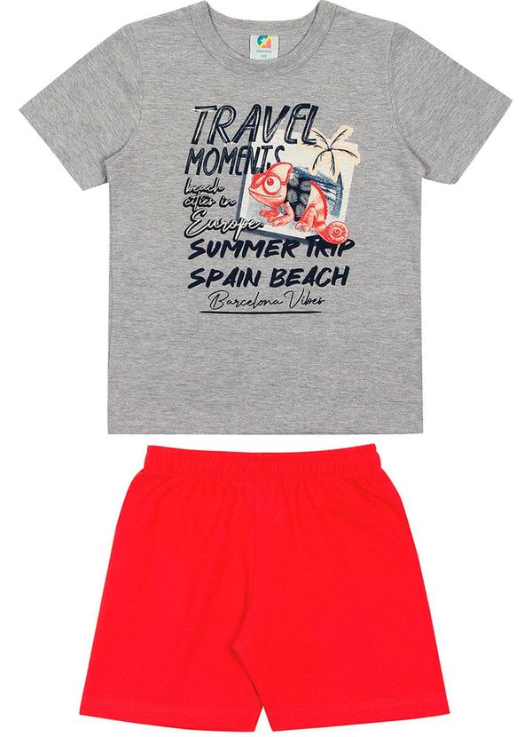 Alenice - Conjunto Summer Fun Meninos Cinza