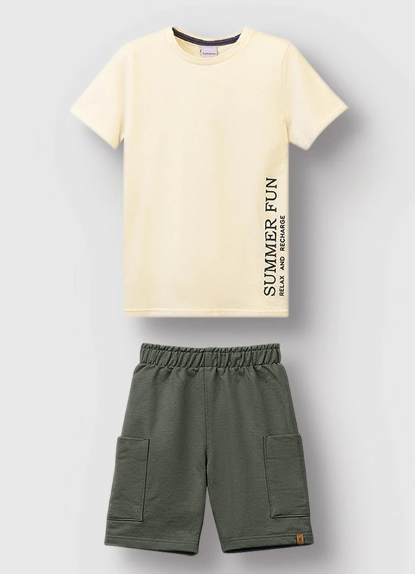 Carinhoso - Conjunto Summer Fun, Relax And Recharge Areia