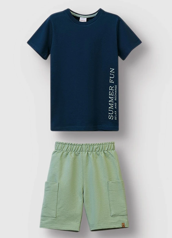 Carinhoso - Conjunto Summer Fun Relax And Recharge Azul