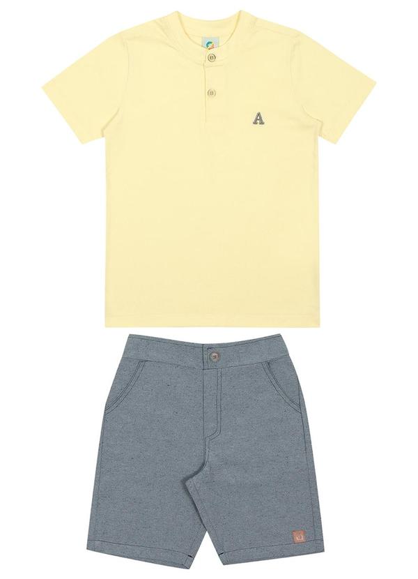 Alenice - Conjunto Summer Time Meninos Amarelo