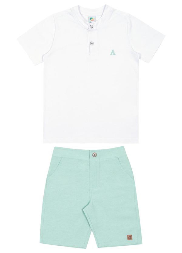 Alenice - Conjunto Summer Time Meninos Branco