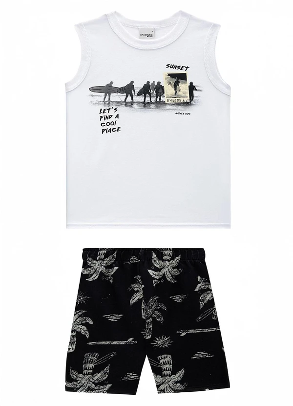 Malwee Kids - Conjunto Sunset Surf Branco 2