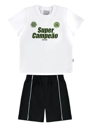 Malwee Kids - Conjunto Super Campeão 10 Branco - MALWEE KIDS