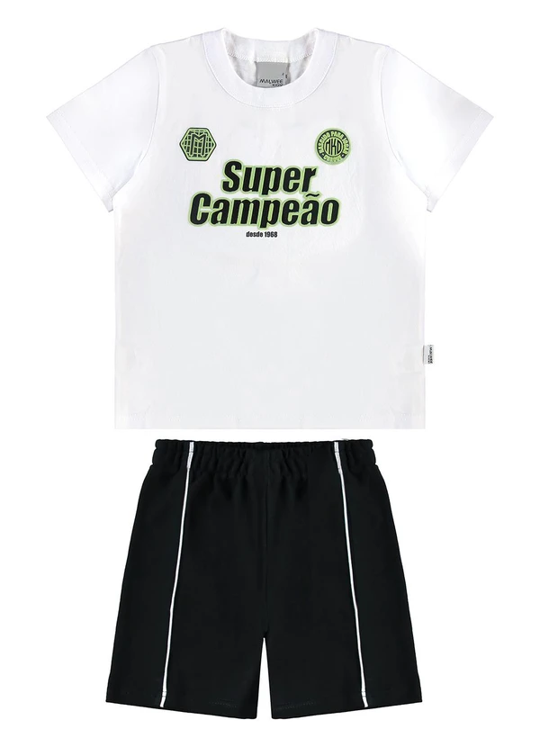 Malwee Kids - Conjunto Super Campeão 10 Branco