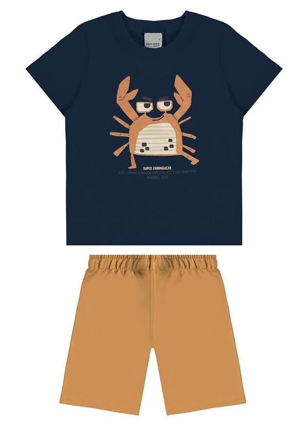 Malwee Kids - Conjunto Super Caranguejo Azul Marinho