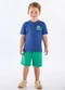 Up Baby - Conjunto Surf Days Camiseta Bermuda Azul - variação: Azul