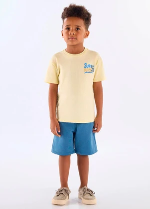 Up Baby - Conjunto Surf Days para Menino Amarelo - UP BABY