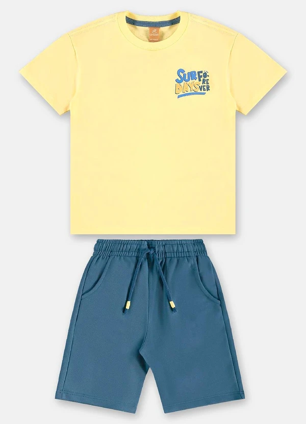 Up Baby - Conjunto Surf Days para Menino Amarelo 3
