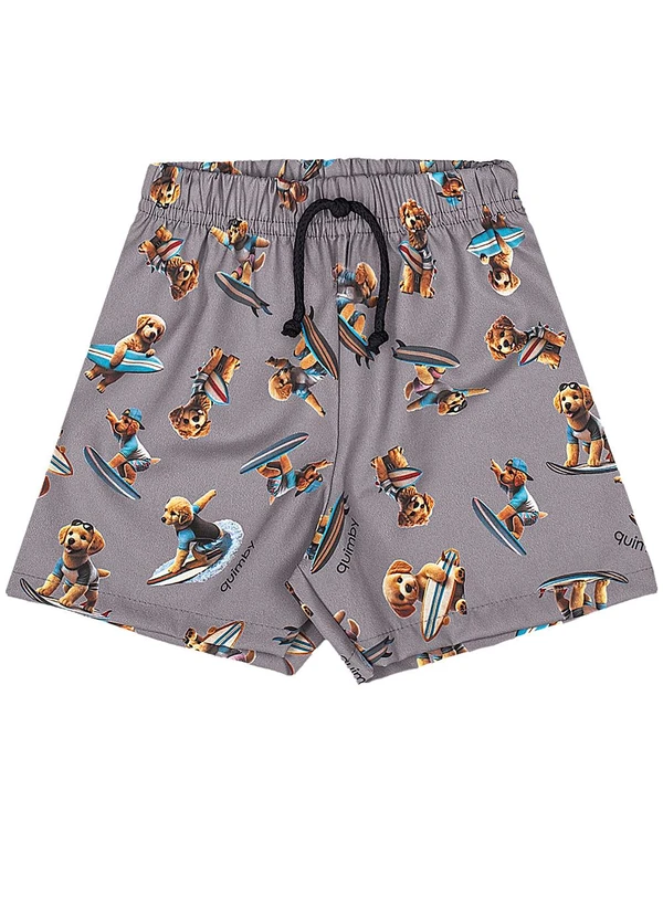 Quimby - Conjunto Surf Dog Regata Bermuda Quimby Amarelo 4