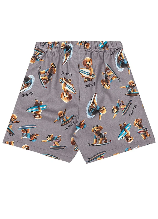 Quimby - Conjunto Surf Dog Regata Bermuda Quimby Amarelo 6