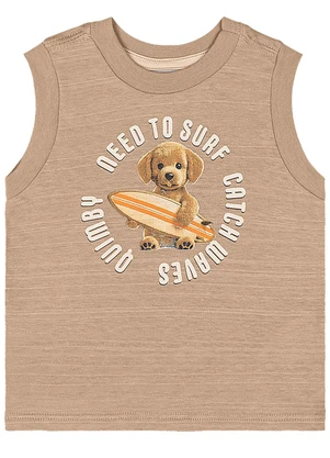 Quimby - Conjunto Surf Dog Regata Bermuda Marrom - QUIMBY
