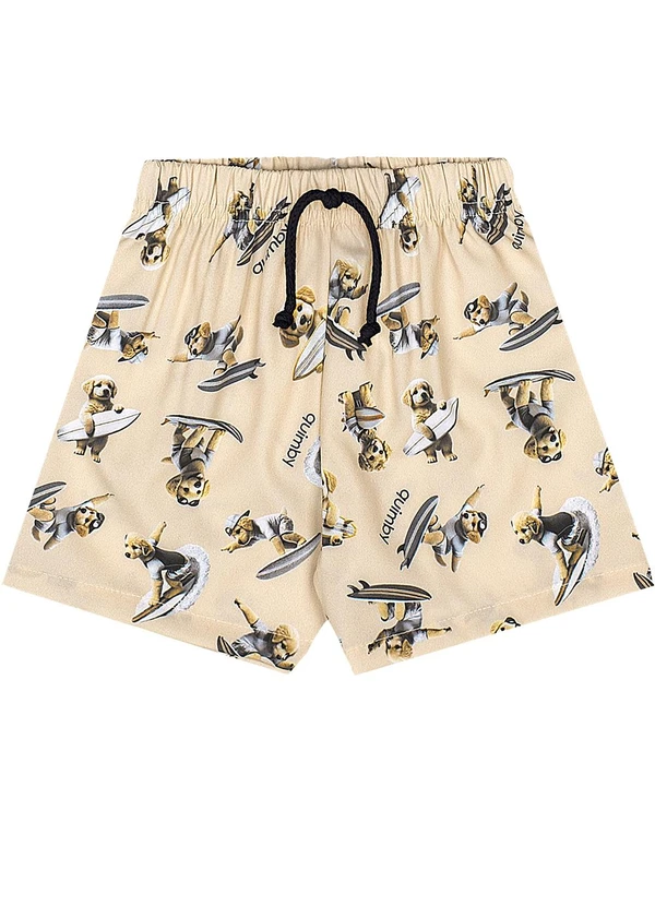 Quimby - Conjunto Surf Dog Regata Bermuda Marrom 3