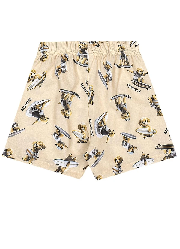 Quimby - Conjunto Surf Dog Regata Bermuda Marrom 5