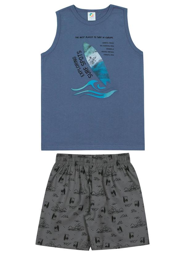 Alenice - Conjunto Surf Spots Meninos Azul