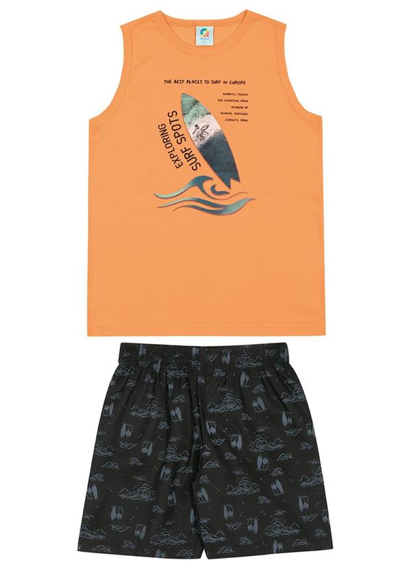 Alenice - Conjunto Surf Spots Meninos Laranja