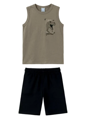 Malwee Kids - Conjunto T-Rex Taupe - MALWEE KIDS