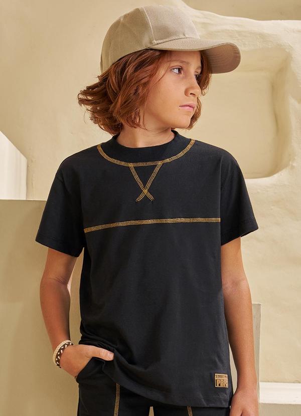 Perfect Boys - Conjunto T-Shirt 1/2 Malha e Short Preto 4