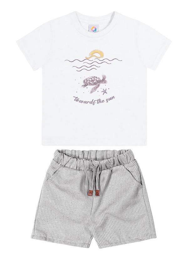 Alenice - Conjunto Tartaruga Menino Branco