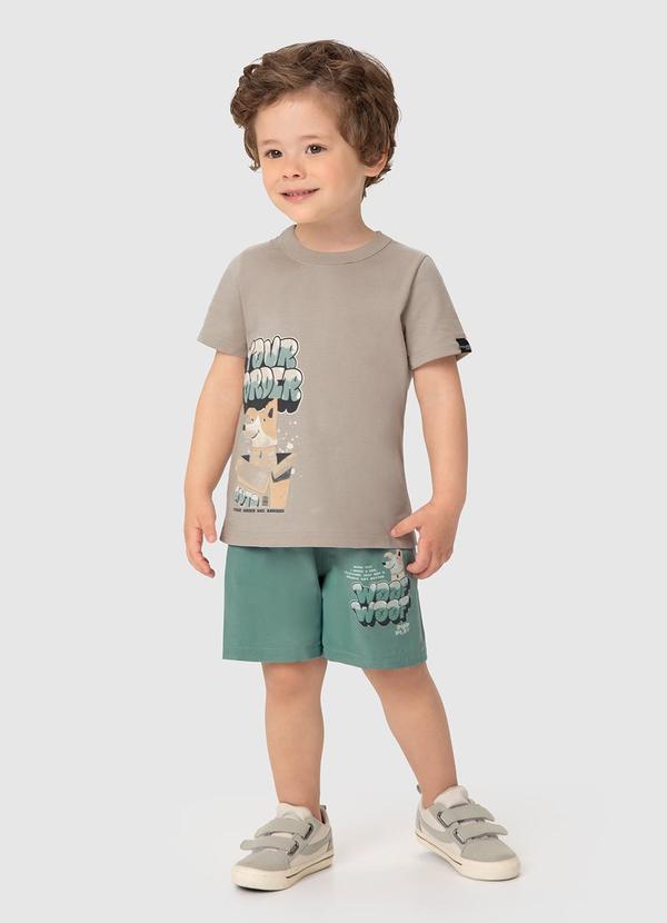 Malwee Kids - Conjunto Taupe Your Order Has Arrived Menino