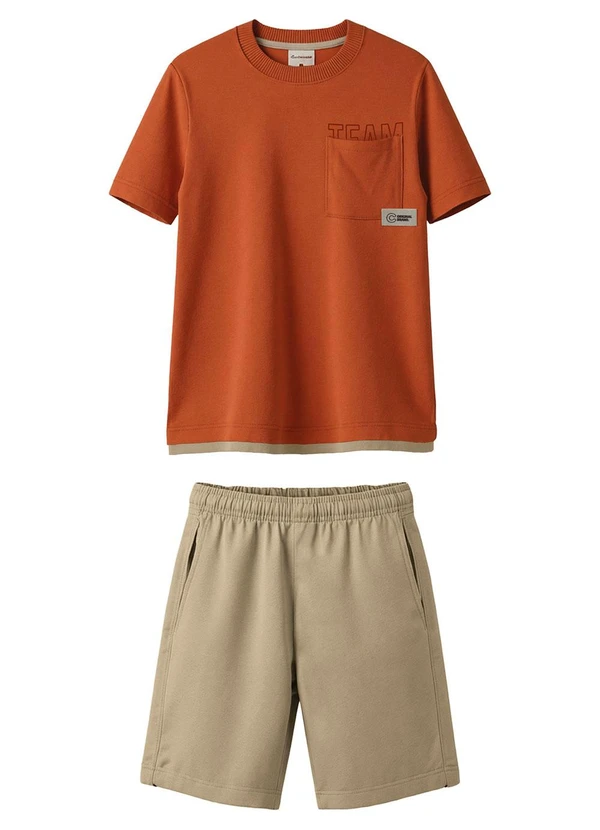 Carinhoso - Conjunto Team com Moletom Laranja 2