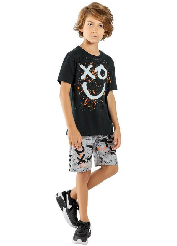Lemon - Conjunto Teen Masculino Preto