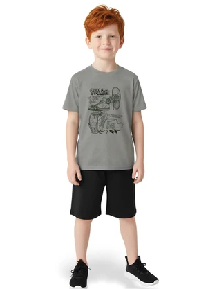 Malwee Kids - Conjunto Tênis em Puff Cinza - MALWEE KIDS