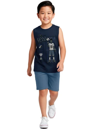 Malwee Kids - Conjunto The New Hero em Moletinho Azul Marinho - MALWEE KIDS