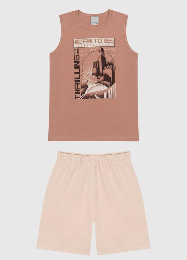Malwee Kids - Conjunto Thrilling Comfort Menino Marrom Claro