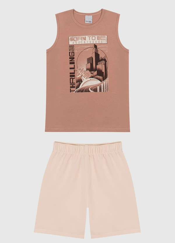 Malwee Kids - Conjunto Thrilling Comfort Menino Marrom Claro 1