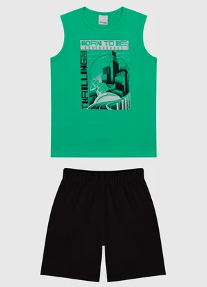 Malwee Kids - Conjunto Thrilling Comfort Menino Verde - MALWEE KIDS