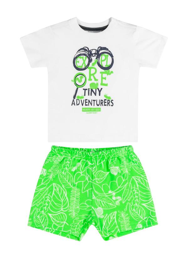Quimby - Conjunto Tiny Adventures para Bebê Branco 2