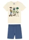 Malwee Kids - Conjunto Toy Story® em Moletinho Bege - variação: Bege